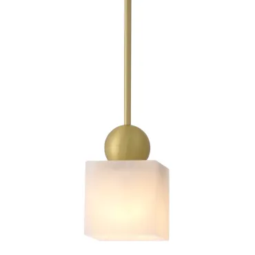 Etruscan Square Brass Pendant Light