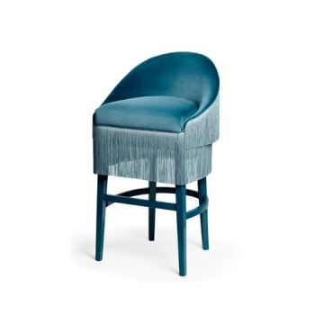 Fringes Fabric Bar Stool - Customise