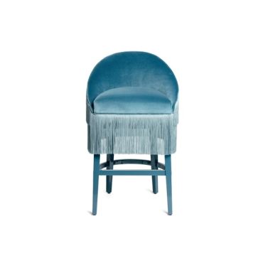 Fringes Fabric Counter Stool - Customise