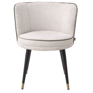 Grenada Lyssa Off White Swivel Dining Chair