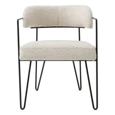 Giuseppe Boucle Chalk White Dining Chair