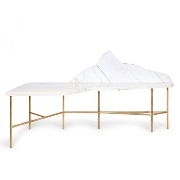 Landscape Desk - Customise Marble, Brass