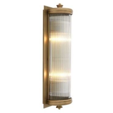 Glorious Large Matte Brass Wall Lamp