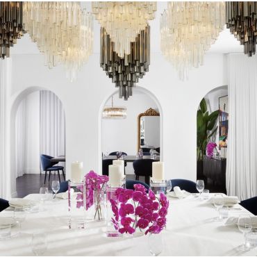 Salerno Clear Glass Chandelier