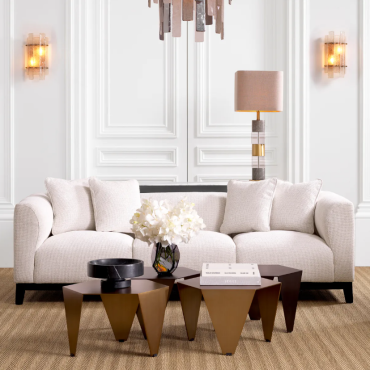 Metro Antique Brass Side Table