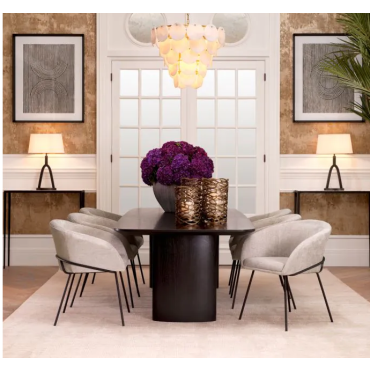 Clementina Antique Brass & Alabaster Chandelier 