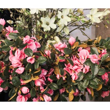 Magnolia Spray Dark Pink 74cm