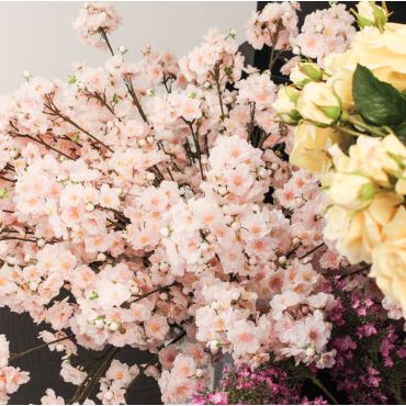 Blossom Spray White/Pink 70cm