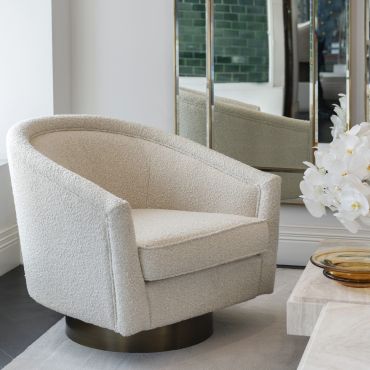 Catene Boucle Cream Armchair