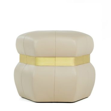 Jeane Leather Stool - Customise