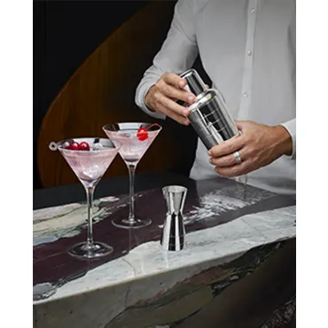 Jigger Graphik Silver Plated