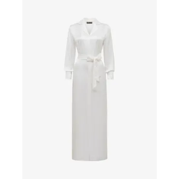 Elizabeth Long Robe - White