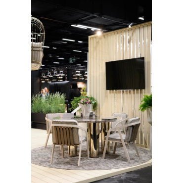 Moon Round Outdoor Dining Table