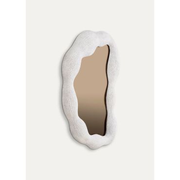 Genta Small White & Bronze Mirror 
