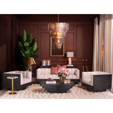 Asinara Large Smoked Glass Chandelier