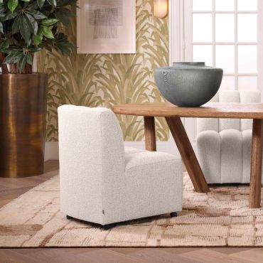 Kelly Boucle Cream Dining Chair