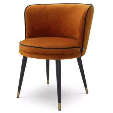 Grenada Savona Orange Dining Swivel Dining Chair