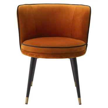 Grenada Savona Orange Dining Swivel Dining Chair