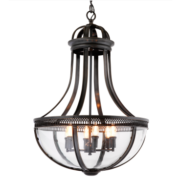 Capitol Hill Large Gunmetal Lantern