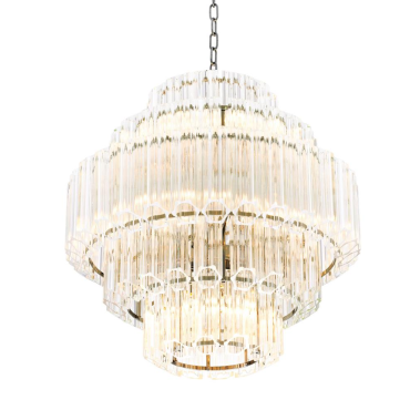Vittoria Small Nickel Chandelier