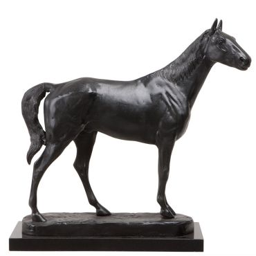 Rodondo Horse on Marble Statue