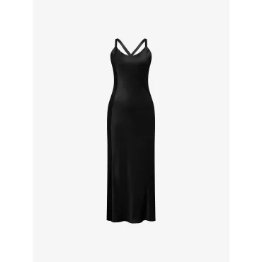 Brigitte Slip Dress - Black