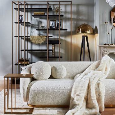 Brice Boucle Cream Sofa