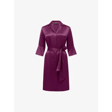 Audrey Short Robe - Magenta