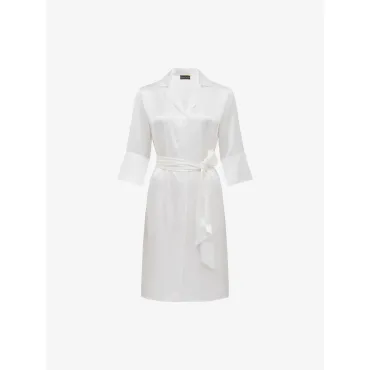 Audrey Short Robe - White