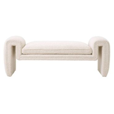 Tondo Small Boucle Cream Bench