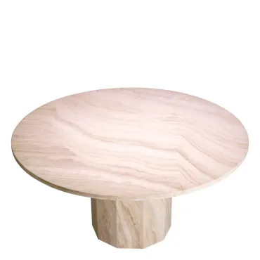 Florence Travertine Dining Table 