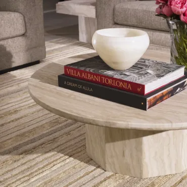 Florence Travertine Coffee Table 