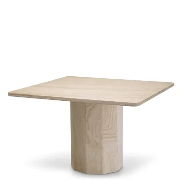 Piazza Travertine Dining Table