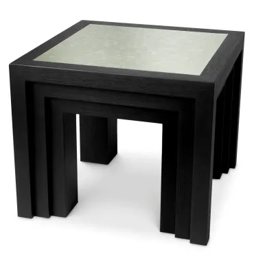 Metropolitan Black Veneer  Side Table