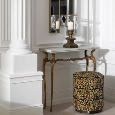 Roosevelt Leopard Stool