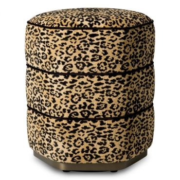 Roosevelt Leopard Stool