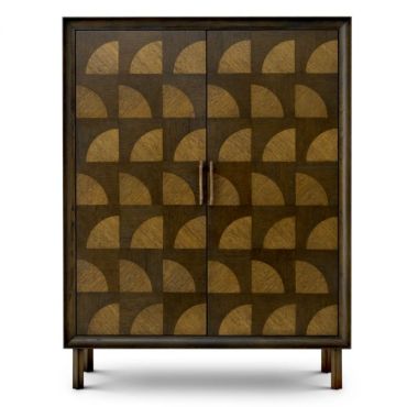Kumo Charcoal Brown Oak Cabinet 
