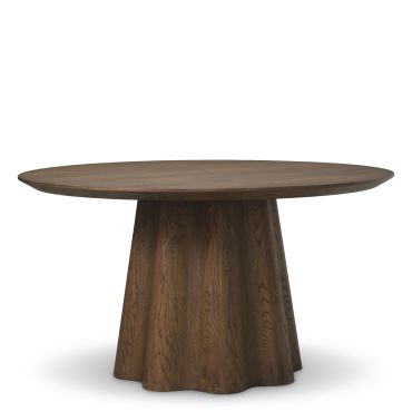 Papyrus Dark Brown Oak Dining Table