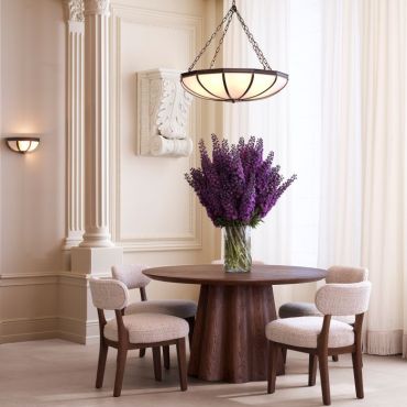 Papyrus Dark Brown Oak Dining Table