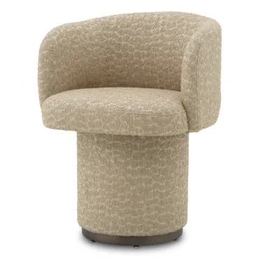 Marly Vaux Jacquard Beige Dining Chair