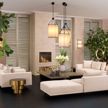 Sinclair Brushed Brass Side Table