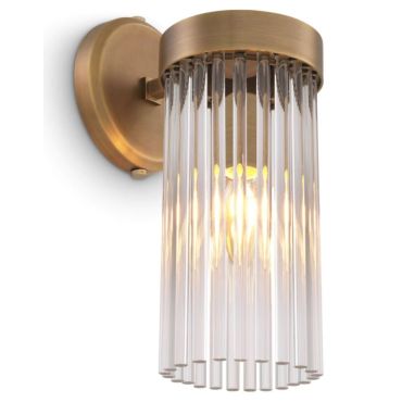 Carnero Antique Brass Wall Lamp