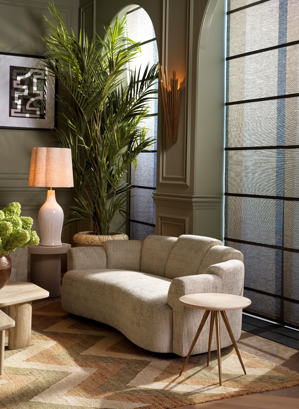 Marbella Creststone Beige Small Sofa | James Said 