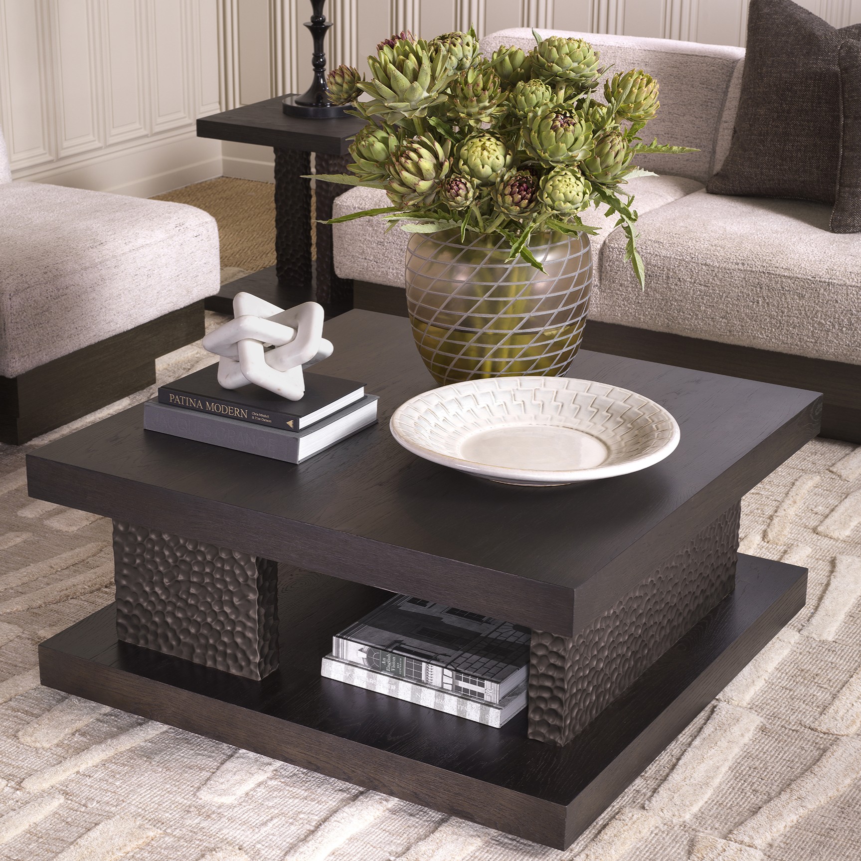 Bravon Ebony Oak Coffee Table 